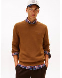 TOMMY HILFIGER  pullover tramato con bandierina