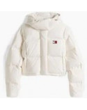 TOMMY JEANS piumino crop cappuccio