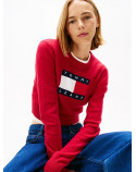 TOMMY JEANS pullover slim fit con paillettes