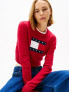 TOMMY JEANS PULLOVER SLIM FIT CON PAILLETTES