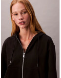 CALVIN KLEIN felpa zip con cappuccio
