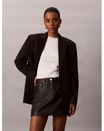 CALVIN KLEIN MINIGONNA IN ECOPELLE