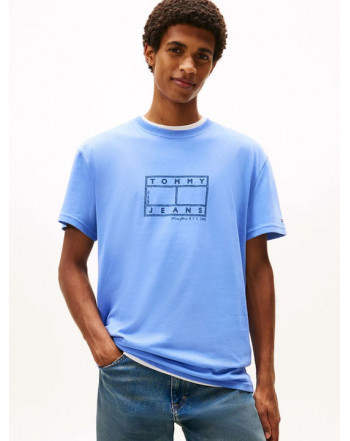 TOMMY JEANS T-SHIRT LOGO A TIMBRO