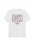 TOMMY JEANS T-SHIRT LOGO A TIMBRO SULLA SCHIENA