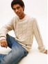 TOMMY JEANS PULLOVER INTRECCIATO CON LOGO