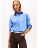 TOMMY JEANS  camicia crop oversize in popeline