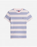 TOMMY JEANS t-shirt a fasce logata