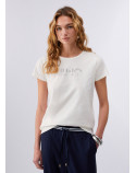 LIU.JO t-shirt con logo e strass