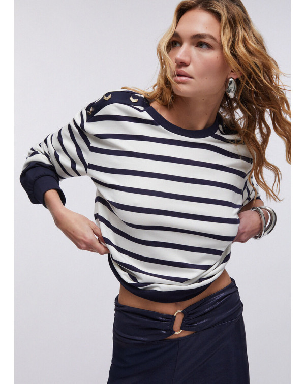 LIU.JO FELPA A RIGHE