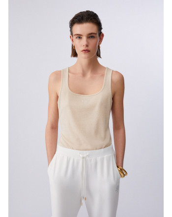 LIU.JO TOP CON LOGO MONOGRAM