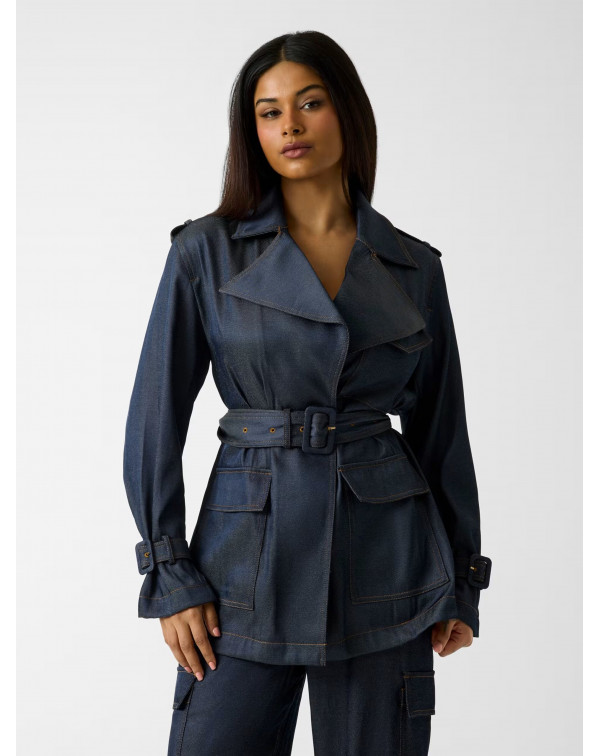 GUESS TRENCH CORTO IN JEANS