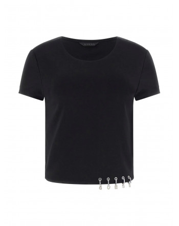 GUESS TOP IN MAGLIA CROPPED