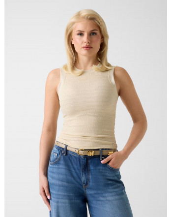 GUESS TOP CANOTTA CON STRASS