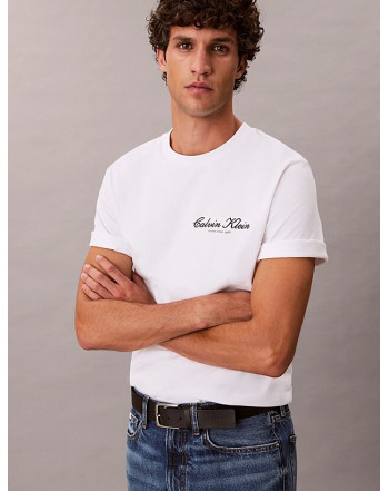 CALVIN KLEIN T-SHIRT LOGO CUCITO