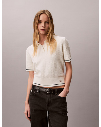 CALVIN KLEIN MAGLIA TESSUTO INTRECCIATO
