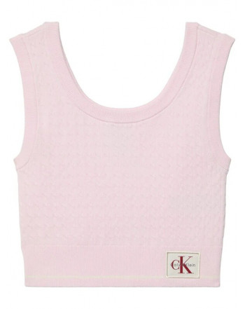 CALVIN KLEIN CANOTTA TESSUTO INTRECCIATO