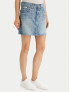 CALVIN KLEIN GONNA CORTA IN DENIM STAMPATO