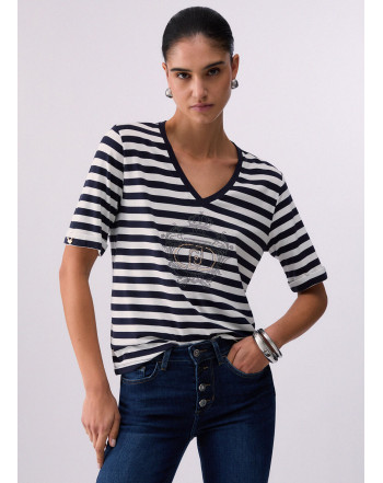 LIU.JO T-SHIRT A RIGHE