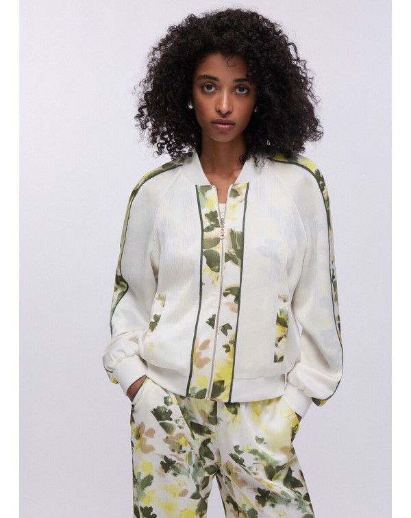 LIU.JO GIACCA IN RASO STAMPATA REVERSIBILE