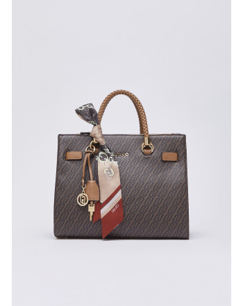 LIU.JO BORSA MEDIA CON TRACOLLA E FOULARD