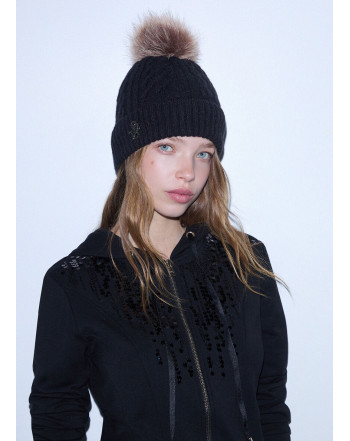 LIU.JO CAPPELLO IN MAGLIA CON POMPOM