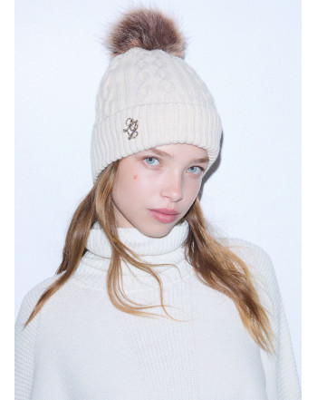 LIU.JO CAPPELLO IN MAGLIA CON POMPOM