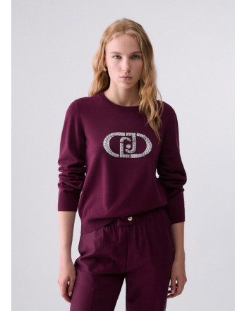LIU.JO MAGLIA CON LOGO MONOGRAM