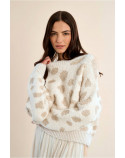 MOLLY BRACKEN maglione motivo leo