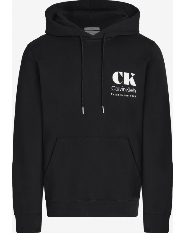 CALVIN KLEIN FELPA LOGO NEW CON CAPPUCCIO
