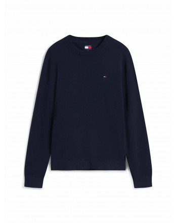 TOMMY JEANS PULLOVER LOGO BANDIERINA