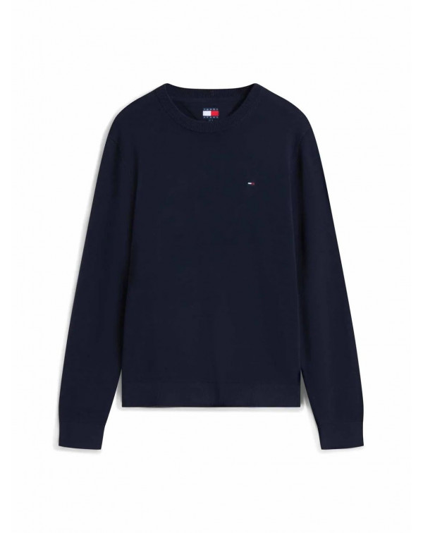 TOMMY JEANS PULLOVER LOGO BANDIERINA