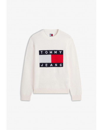 TOMMY JEANS PULLOVER LOGO BANDIERA