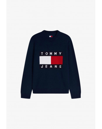 TOMMY JEANS PULLOVER LOGO BANDIERA