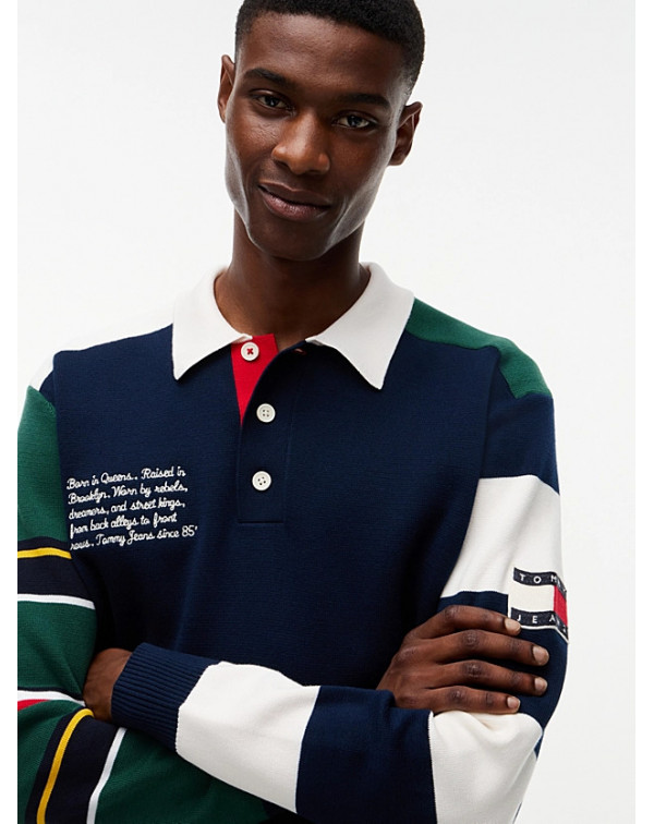 TOMMY JEANS POLO RUGBY IN MAGLIA