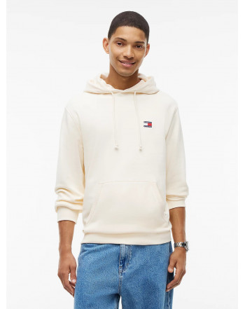 TOMMY JEANS FELPA CAPPUCCIO LOGO BADGE