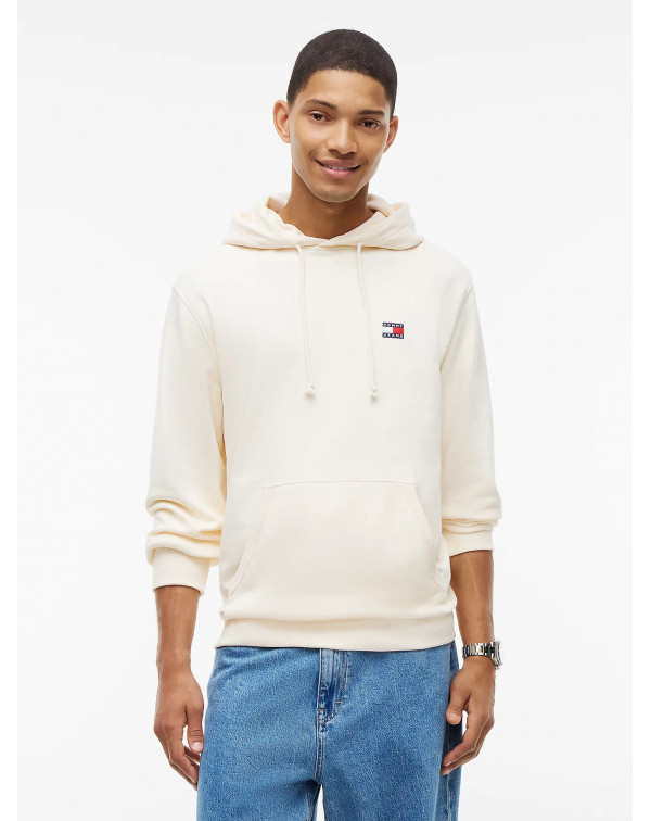 TOMMY JEANS FELPA CAPPUCCIO LOGO BADGE