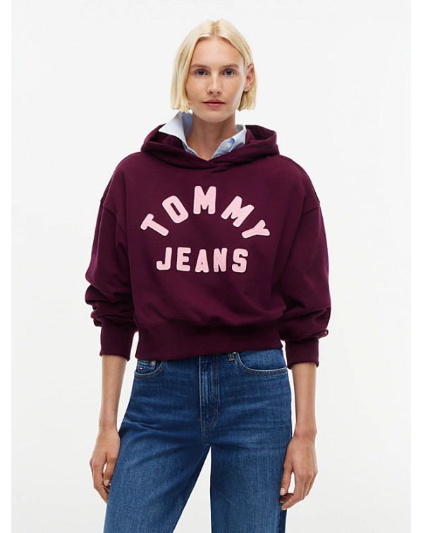 TOMMY JEANS FELPA CAPPUCCIO COLLEGE