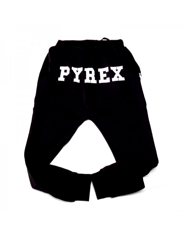 PYREX pantalone logo nero